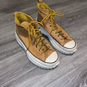 (NO ORIGINAL BOX) Wheat Converse Platforms